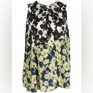 Jason Wu Mixed-Print Sleeveless Top NEW